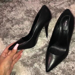 Black aldo heels